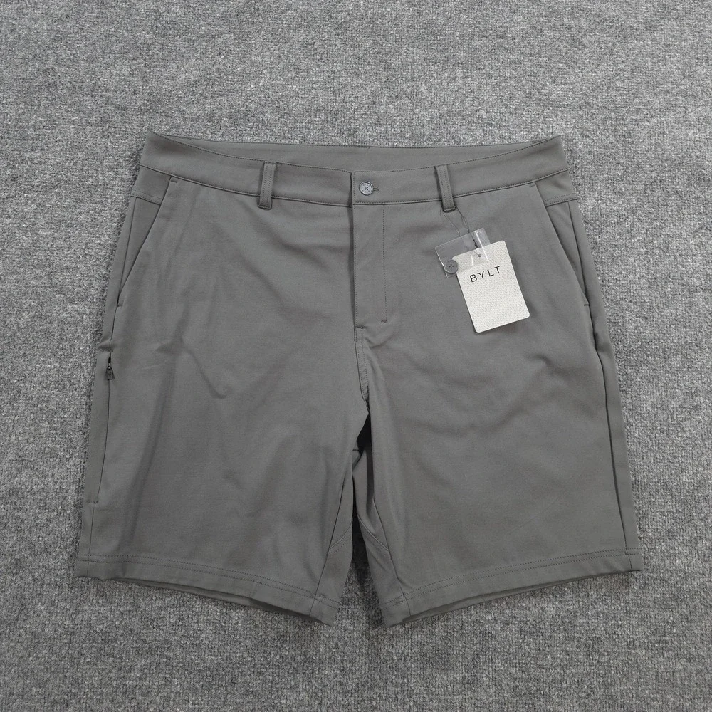 BYLT Shorts Mens 38 Gray Everyday Short 2.0 9in Stretch Chino Casual Performance